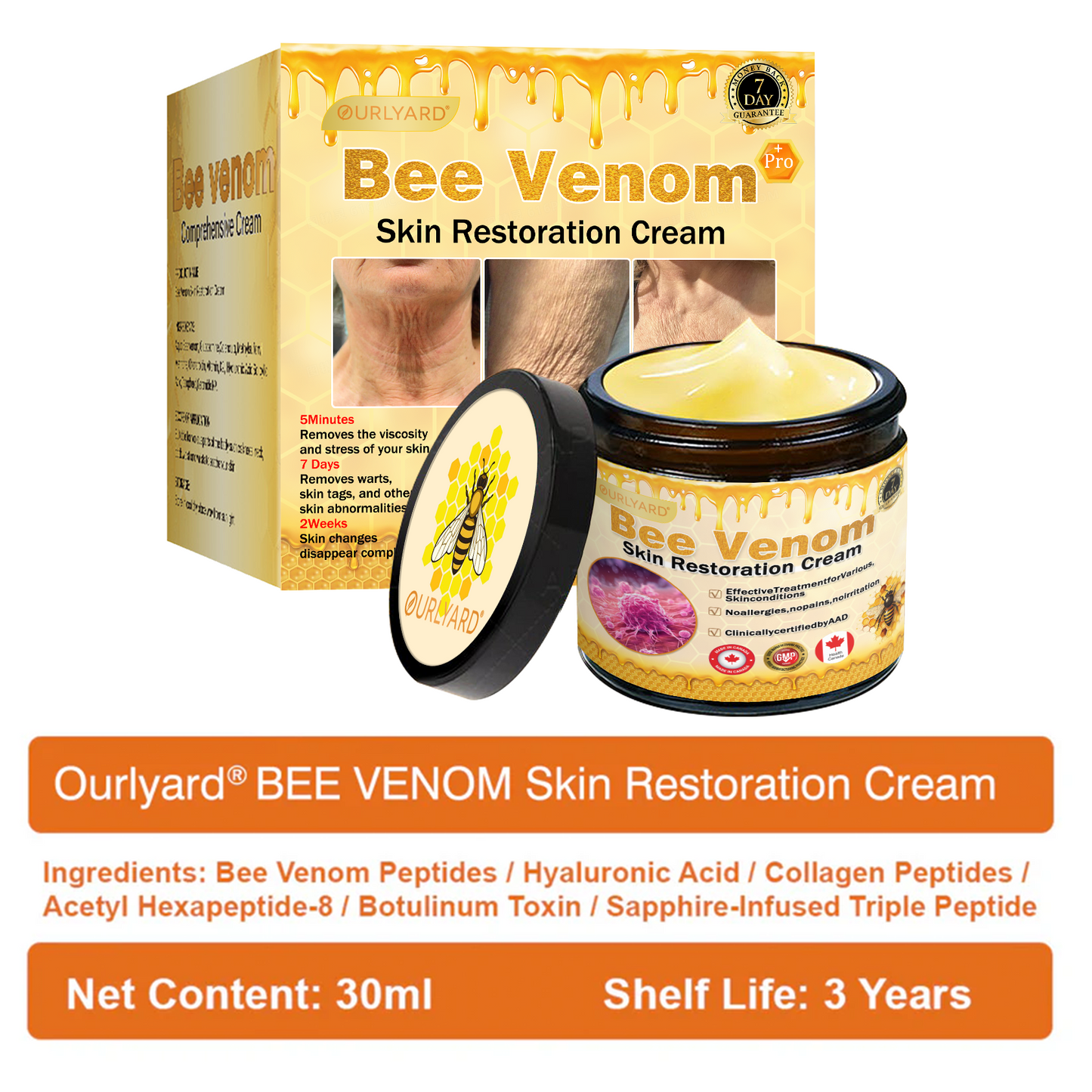 🍟Ourlyard® Bee venom Pro Comprehensive Cream — 🔥Limited Time 80% OFF🔥
